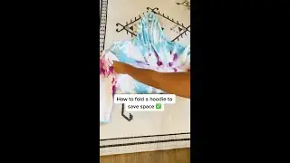 How to Fold a Hoodie to Save Space - Packing Hack #Shorts