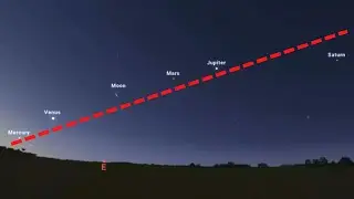 RARE FIVE-PLANET ALIGNMENT in the Night Sky 2022