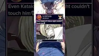 Even Katakuri&rsquo;s future sight couldn&rsquo;t touch him💀#sanji #katakuri #pudding #onepiece