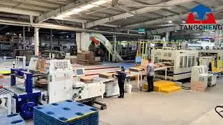 Automatic Flexo Printer Slotter Inline Folding Gluing Stitching Machine