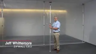 ZipWall Dust Barrier Poles - Single Motion Setup
