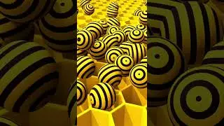 Dropping The Bee Spheres Into The Honeycomb Grid 🐝