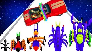 Spider Shoot Run - Level Up Spider All Levels Gameplay