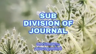 Sub Division Of Journal