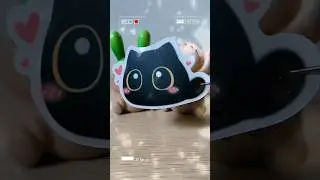 Kawaii Black Cat Stickers Part 2
