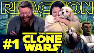 My Wife Watches The Clone Wars #1 - Battle of Christophsis REACTION!!