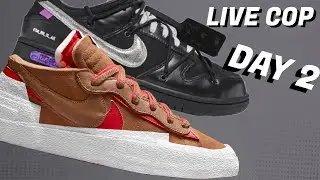 LIVE COP: Sacai Blazer Low British Tan & Off White Dunk Low The 50 EXCLUSIVE ACCESS DAY 2
