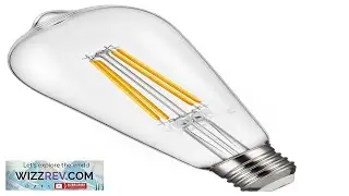 VEVOR 6 Pack Edison Bulbs LED ST19 Vintage Edison Light Bulbs 7W
