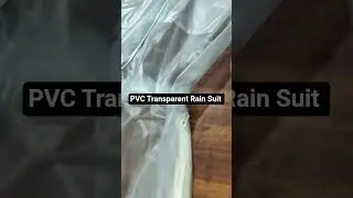 PVC Transparent Rain Suit #rainwear #pvc #rainsuit #usafashion #europe #germany #rainlover