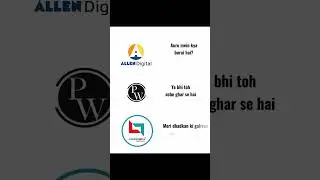 Allen vs Physics Wallah vs CareerWill 🗿🔥 #careerwillapp #physicswallah #allen