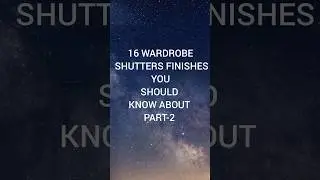 Wardrobe shutter finishes part-2  #shorts  #viral  #trending #sunshineinteriorsbymandvi