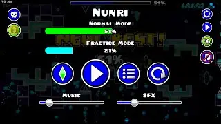 Practicando Extreme Demons | NUNRI 51% (New Hardest)