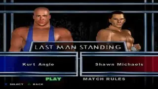 WWE SmackDown! Here Comes the Pain - Kurt Angle VS Shawn Michaels (LAST MAN STANDING)