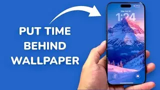 iOS 26: How To Put Time Behind Wallpaper On Lock Screen