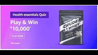Amazon Health essentials sale&nbsp;Quiz Answers | Win 10,000 Amazon Pay Balance | 22nd December 2020