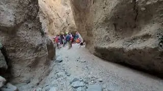 Sidewinder Canyon in Death Valley has these cave-like tunnels