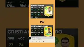 DLS 25 K.MBAPP&Eacute; VS C.RONALDO FIGHT CARD COMPARISON#dls25#dlscard#comparison #dlsgame #shortsfeed