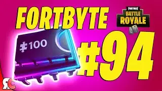 Fortbyte #94 | Scarlet Scythe Pickaxe to Smash blue canoe under a frozen lake (Fortnite)