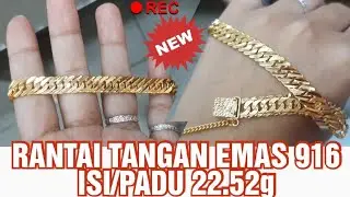 BRACELET 916 GOLD REVIEW 22.52g