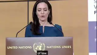 Learn English with Angelina Jolie Speech in Defense - Elocution