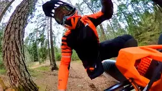 First Ride - First Crash! KTM 300 TPI 2021 - Amputee Enduro
