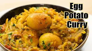 Egg Potato Curry | Bachelors Recipe | Easy & Quick Dim aloo #bestcurry #eggrecipe #asmr #cooking