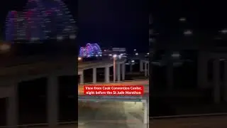 Memphis Hernando de Soto Bridge & Bass Pro Shops Pyramid night before St. Jude Marathon #shorts