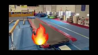 Back layout practice at open gym