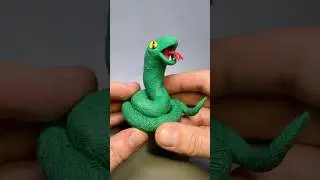Snake with plasticine #plasticine #sculpting #plasticineart #clayart #snake #2025