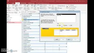 Crosstab Query in Access 2016