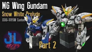 MG Wing Gundam Snow White Prelude Ver. Ka Part 2: Upper Body | Custom Gunpla Painting