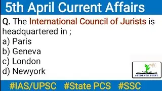 5 April 2020 Current Affairs in English | Daily Current Affairs in English