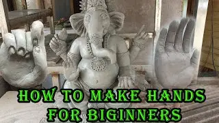 How to make hands of ecofriendly ganpati for the beginners || KP TOWN