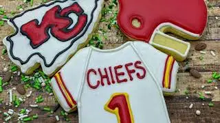 Royal Icing Cookie Chiefs Jersey