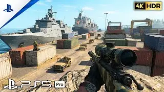 (PS5) DEADLY STEALTH MISSION ON CARGO SHIP | COD Ultra-Realistic 4K Gameplay