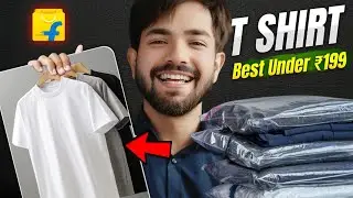 Best T Shirts for Men Under 300 from Flipkart 🔥| Summer T Shirt Haul 2025