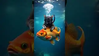 Just a Cat Riding a Goldfish  Nothing to See Here