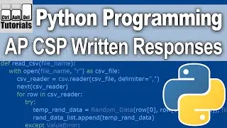 AP Computer Science Principles - Written Response Help - 2021