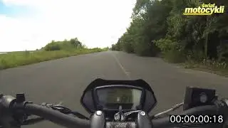 Hyosung GD 250 EXIV &ndash; Braking Test from 100 to 0 km/h