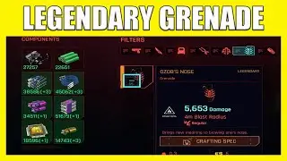 How To Get Legendary Grenade Crafting Spec As A Reward - Best Grenade You Can Get In Cyberpunk 2077