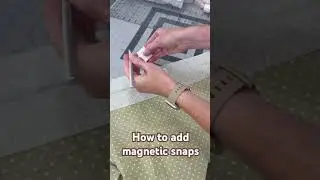 How to add magnetic snaps to bag liners #sewing #sewinghacks #howtosew