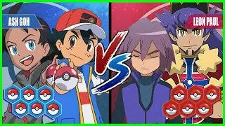 Pok&eacute;mon Battle Pedia: ASH and GOH Vs. LEON and PAUL