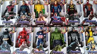 Marvel Spiderman toys unboxing review ,action figure Superman,Iron man,Batman, Hulk Thor.357