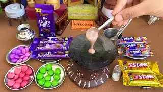 Рецепт миниатюрной досы из молочного шоколада Dairymilk | Миниатюрная кулинария | Доса из шоколад...