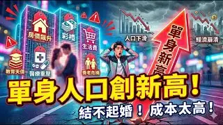 2026年單身人口再創新高！未來，人口下滑、經濟崩潰還遠嗎？
