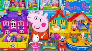 Peppa Pig ASMR | Satisfying with Unboxing Cute Peppa Pig Full Playset Cute Pink House
