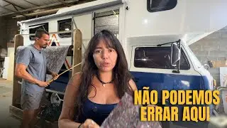 Começou o ISOLAMENTO da Kombi Safari:  etapa essencial do projeto. 