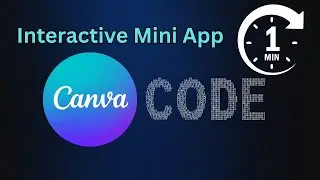 Build a Mini App in Canva AI &mdash; Done in 1 Minute!