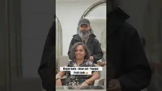 Curly Hair Makeover | Short Back Long Front | Look 10 Years Younger #bobhaircut #curlyhair #shorts