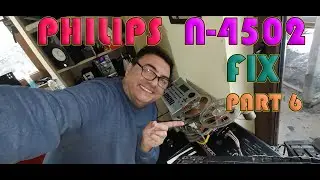 Philips N 4502 Vintage Reel to Reel Tape Recorder Fix part6